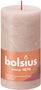 Bolsius Rustic Shine Pillar Candle 130 x 68 - Misty Pink 