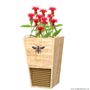 Heavy Duty Cedar Mason Bee House Planter with Fabric Liner