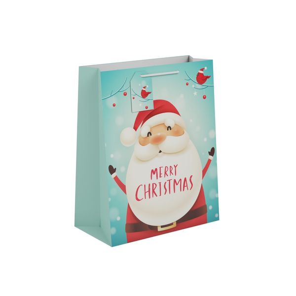 Cute Santa Gift Bag L 