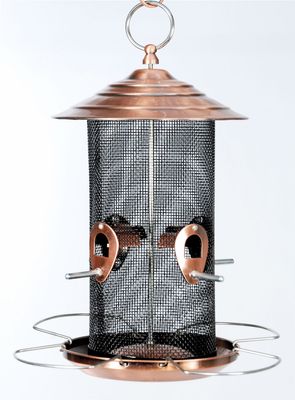 Brushed Copper Mixed Seed Feeder