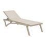 Pacific Sun Lounger - Taupe/Taupe