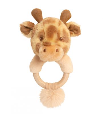 14cm Keeleco Huggy Giraffe Ring Rattle