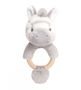 14cm Keeleco Cuddle Zebra Ring Rattle