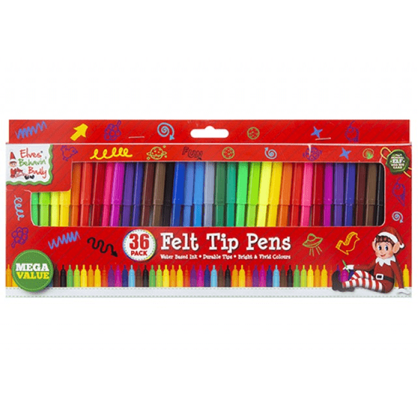 Coloured Felt Pens - Pack Of 36