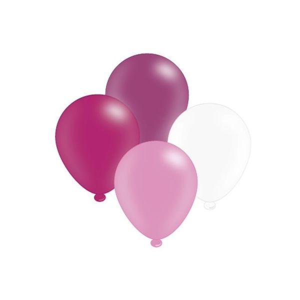 	Pink Mix Latex Balloons x 6 pks of 8 balloons (1/48)