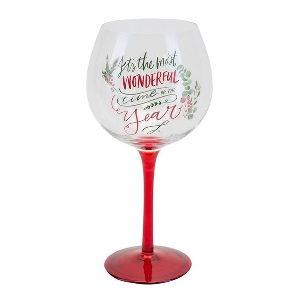 Christmas Gin Glass