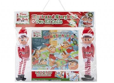 Dlx B5 (Hz) Hardback Book With 2 10" Vinyl Elf Dolls