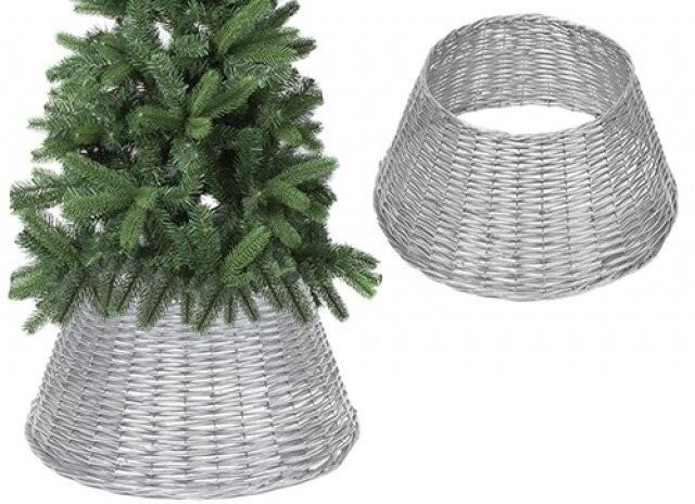 70CM X 28CM WILLOW TREE SKIRT SILVER COLOUR