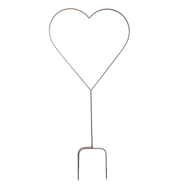 Large Metal Heart Stake 