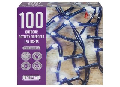 100 OUTDOOR LED LIGHTS COLD WHITE