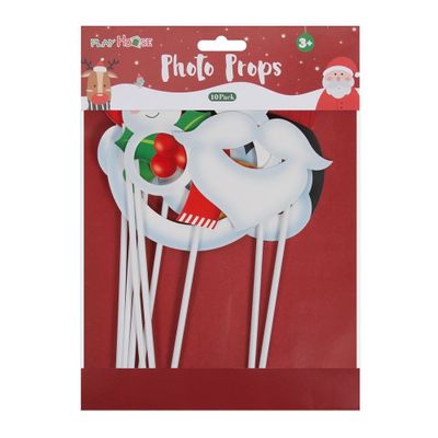 Christmas Photo Booth Props - 10 Pack **MULTI 6**