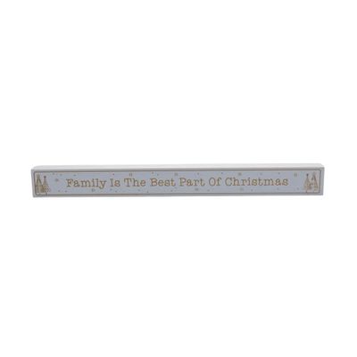 Family Is The Best Part of Christmas Plaque **MULTI 6**