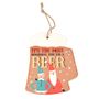 Most Wonderful Time for a Beer Christmas Hanging Plaque