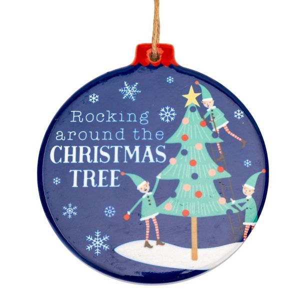 Ceramic Christmas Decoration - Christmas Tree **MULTI 12**