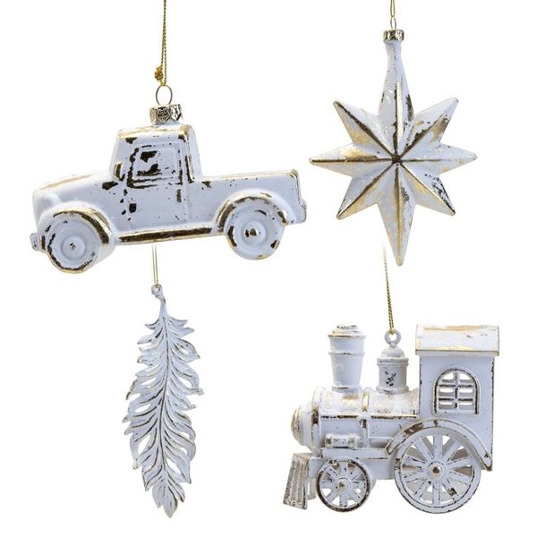 **ASTD MULTI 8** Truck, Star, Feather and Train Decorations