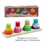 T20296 Wooden Stacking Shape Tower