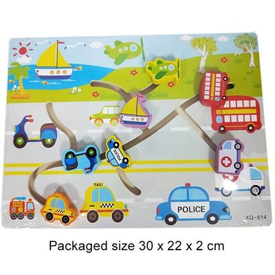 T20299 Wooden Sliding Traffic Puzzle