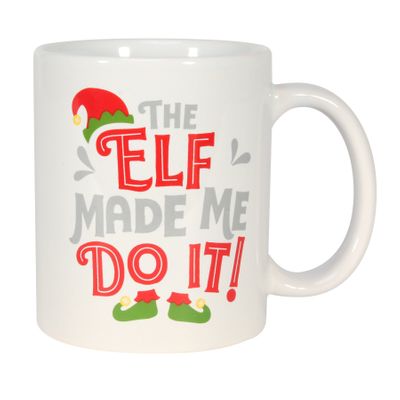 The Elf Made Me Do It Mug-11oz