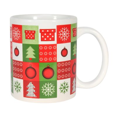 Crosshatch Christmas Mug-11oz