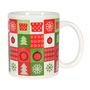 Crosshatch Christmas Mug-11oz