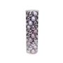 Lilac 8cm Plastic Ball in tube (matt,shiny,glitter) x 40