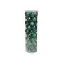 Green 8cm Plastic Ball in tube (matt,shiny,glitter) x 40