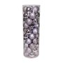 Lilac 10cm Plastic Ball in tube (matt,shiny,glitter) x 50