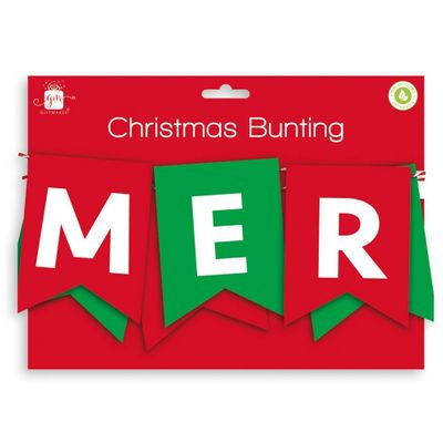 Merry Christmas Bunting 