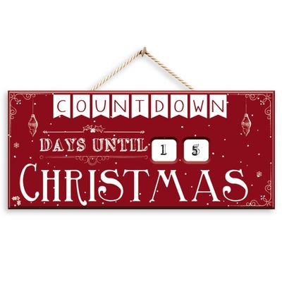 Countdown to Christmas Plaque 