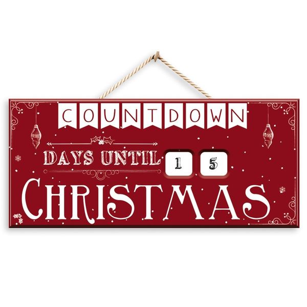 Countdown to Christmas Plaque 