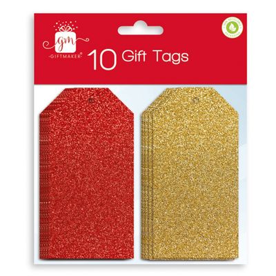 Glitter Christmas Tags 