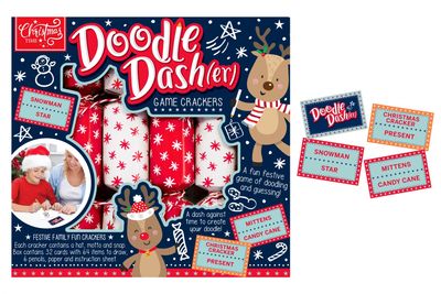 6 Doodle Dasher Game 9" Crackers