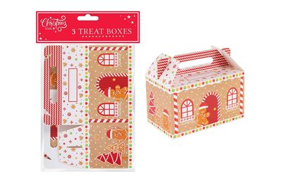 3 Gingerbread Treat Boxes