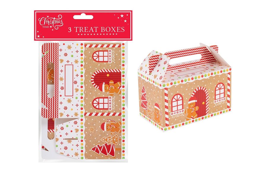 3 Gingerbread Treat Boxes