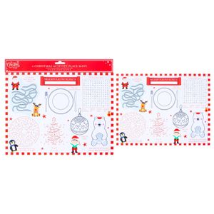 6 Christmas Activity Placemats