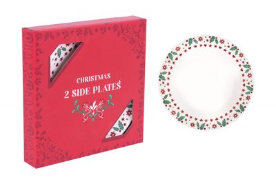 Christmas Joy Set Of 2 7.5" Side Plates