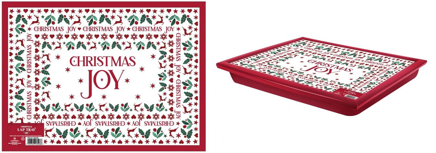 Christmas Joy Lap Tray 44X34Cm