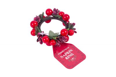 Christmas Joy Berry Napkin Ring