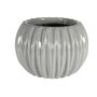 14.6cm Grey Ribbed Orchid Pot 