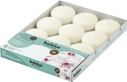 Bolsius Maxi Floating Candles x 12 Ivory