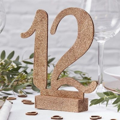 Glitter Table Number