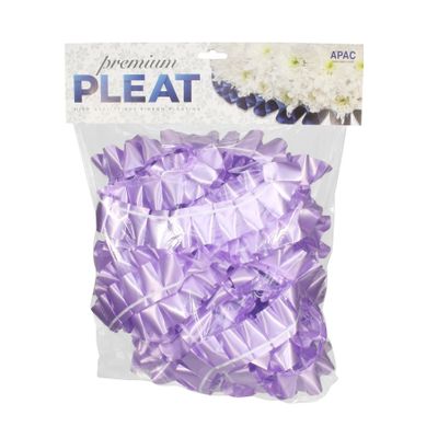 Lavender - 50mm Premium Pleat Ribbon 10m 