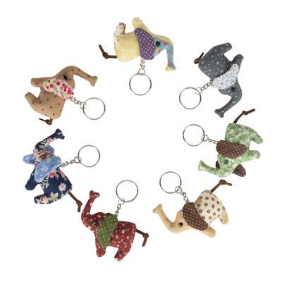 Assorted Vintage Elephant Keyrings