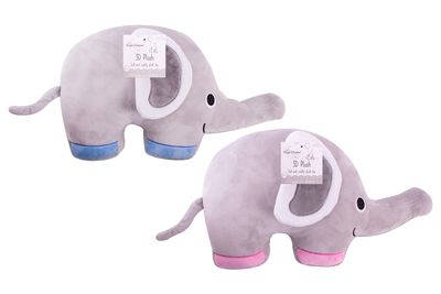 3D plush elephant cushion