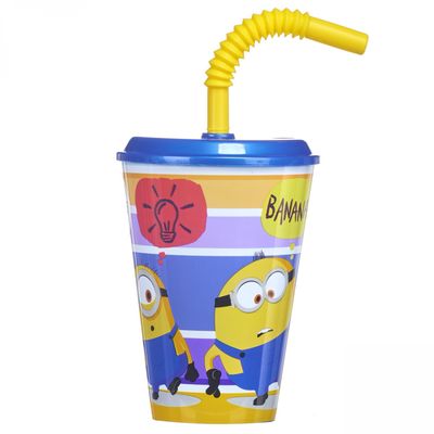 Minions 2 430Ml Sports Bottle With Straw