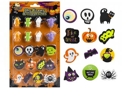 Halloween Eraser and Topper Set