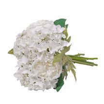 Aquitaine Peony Bouquet White -6 Stems 34cm (12/72)