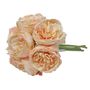 Aquitaine Peony Bunch Tan-7 Flowers 34cm (8/72)