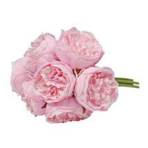 Aquitaine Peony Bunch Pink-7 Flowers 34cm (8/72)