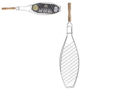 	Bbq Fish Grill Chrome Plated